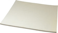 Made in USA - 12" Long, 12" Wide, 1/4" Thick, Buna-N Rubber Foam Sheet - 50 to 60 Durometer, White, -20 to 180°F, 1,000 to 1,200 psi Tensile Strength, Stock Length - Americas Industrial Supply