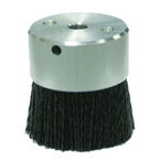 3" Diameter - Maximum Density Crimped Filament MINIATURE Disc Brush - /80 Grit - Americas Industrial Supply