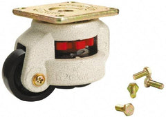Sunnex - 2-1/8" Wide, Nylon Swivel Caster - 1,800 Lb Capacity, Top Plate Mount, 3.94" x 3.94" Plate, Ball Bearing - Americas Industrial Supply