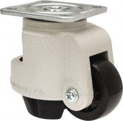 Sunnex - 1-1/4" Wide, Nylon Swivel Caster - 1,000 Lb Capacity, Top Plate Mount, 3.74" x 3.74" Plate, Ball Bearing - Americas Industrial Supply