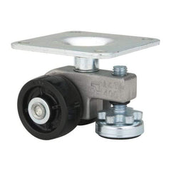 Sunnex - 13/16" Wide, Nylon Swivel Caster - 400 Lb Capacity, Top Plate Mount, 3.54" x 3.54" Plate, Ball Bearing - Americas Industrial Supply