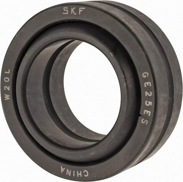 SKF - 25mm Bore Diam, 10,800 Lb Dynamic Capacity, Spherical Plain Bearing - 54,000 Lb Static Load Capacity - Americas Industrial Supply