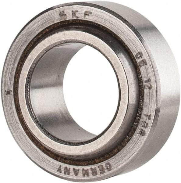 SKF - 12mm Bore Diam, 3,375 Lb Dynamic Capacity, Spherical Plain Bearing - 6,749 Lb Static Load Capacity - Americas Industrial Supply