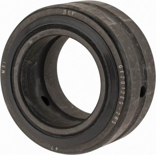 SKF - 3/4" Bore Diam, 7,088 Lb Dynamic Capacity, Spherical Plain Bearing - 1-1/4" OD, 0.656" Thick, 20,925 Lb Static Load Capacity - Americas Industrial Supply