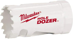 Milwaukee Tool - 1-1/16" Diam, 1-1/2" Cutting Depth, Hole Saw - Bi-Metal Saw, Toothed Edge - Americas Industrial Supply