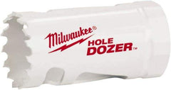 Milwaukee Tool - 1-1/8" Diam, 1-1/2" Cutting Depth, Hole Saw - Bi-Metal Saw, Toothed Edge - Americas Industrial Supply