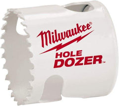 Milwaukee Tool - 1-7/16" Diam, 1-1/2" Cutting Depth, Hole Saw - Bi-Metal Saw, Toothed Edge - Americas Industrial Supply