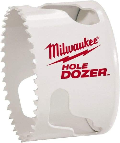 Milwaukee Tool - 1-3/4" Diam, 1-1/2" Cutting Depth, Hole Saw - Bi-Metal Saw, Toothed Edge - Americas Industrial Supply