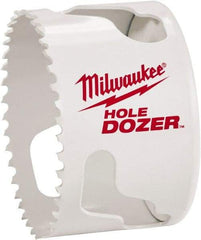 Milwaukee Tool - 2-1/8" Diam, 1-1/2" Cutting Depth, Hole Saw - Bi-Metal Saw, Toothed Edge - Americas Industrial Supply