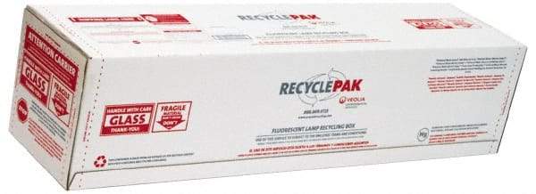 Recyclepak - 48 Inch Long x 12 Inch Wide x 12 Inch Deep, Lamp Recycling Box - 68 Piece, T12 or 146 Piece, T8 Capacity, 4 Ft. Large Box - Americas Industrial Supply