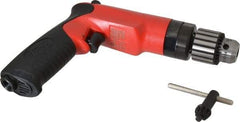 Sioux Tools - 3/8" Reversible Keyed Chuck - Pistol Grip Handle, 2,500 RPM, 14.16 LPS, 30 CFM, 1 hp - Americas Industrial Supply