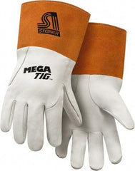 Steiner - Size L Unlined Kidskin Welding Glove - 12" OAL, Straight Thumb, For TIG - Americas Industrial Supply