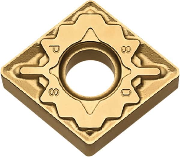 Kyocera - CNMG432 PS Grade CA5515 Carbide Turning Insert - TiCN/Al2O3/TiN Finish, 80° Diamond, 1/2" Inscr Circle, 3/16" Thick, 1/32" Corner Radius - Americas Industrial Supply