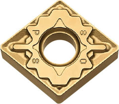 Kyocera - CNMG432 PS Grade CA5515 Carbide Turning Insert - TiCN/Al2O3/TiN Finish, 80° Diamond, 1/2" Inscr Circle, 3/16" Thick, 1/32" Corner Radius - Americas Industrial Supply