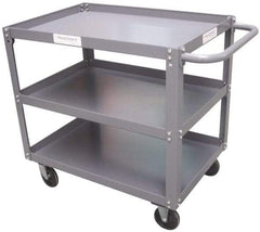 Value Collection - 1,200 Lb Capacity, 24" Wide x 36" Long x 34-5/8" High Service Cart - 3 Shelf, Steel - Americas Industrial Supply