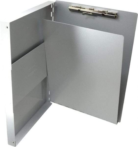 Saunders - 13 Inch Long x 9 Inch Wide x 1 Inch High, Clip Board - Silver - Americas Industrial Supply