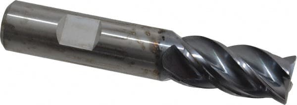 Kennametal - 5/8", 4 Flute, Solid Carbide, Corner Chamfer End Mill - 3-1/2" OAL, 1-1/4" LOC - Americas Industrial Supply