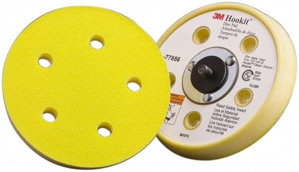 3M - 5" Diam Hook & Loop Disc Backing Pad - Soft Density, 12,000 RPM - Americas Industrial Supply