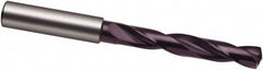 Guhring - 37/64" 140° Solid Carbide Jobber Drill - FIREX Finish, Right Hand Cut, Spiral Flute, 133mm OAL, SU Point - Americas Industrial Supply