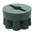 10" Diameter - Shell-Mill Holder Crimped Filament Disc Brush - 0.026/120 Grit - Americas Industrial Supply