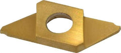 NTK - CTP FRN ZM3 Grade, 0.0394" Cutting Width, Carbide Cutoff Insert - 0° Neutral Lead Angle, 0.002" Cnr Rad, TiN Coated - Americas Industrial Supply