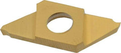 NTK - CTP FR ZM3 Grade, 0.0591" Cutting Width, Carbide Cutoff Insert - 16° Right Hand Lead Angle, 0.002" Cnr Rad, TiN Coated - Americas Industrial Supply