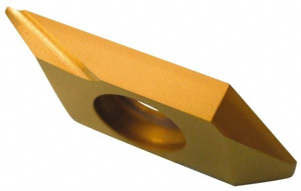 NTK - TBP55FR10 Grade ZM3 Carbide Turning Insert - TiN Finish, 55° Triangle, 2.5mm Thick, 0.0039" Corner Radius - Americas Industrial Supply