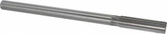 Made in USA - 0.628" High Speed Steel 8 Flute Chucking Reamer - Straight Flute, 0.5615" Straight Shank, 2-1/4" Flute Length, 9" OAL - Americas Industrial Supply