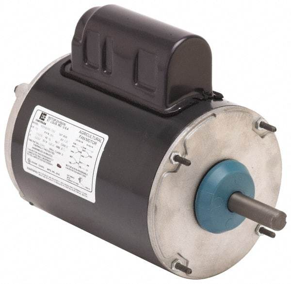 US Motors - 1/3 hp, TEAO Enclosure, Auto Thermal Protection, 1,725 RPM, 115/230 Volt, 60 Hz, Industrial Electric AC/DC Motor - Size 56 Frame, Rigid Base Mount, 1 Speed, Ball Bearings, 5.0/2.5 Full Load Amps, BR Class Insulation, Reversible - Americas Industrial Supply