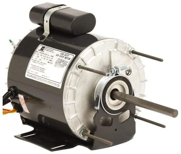 US Motors - 1/3 hp, TENV Enclosure, Auto Thermal Protection, 1,075 RPM, 230 Volt, 60 Hz, Industrial Electric AC/DC Motor - Size 48 Frame, Hub/Stud Mount, 2 Speed, Ball Bearings, 2.4 Full Load Amps, B Class Insulation, Reversible - Americas Industrial Supply