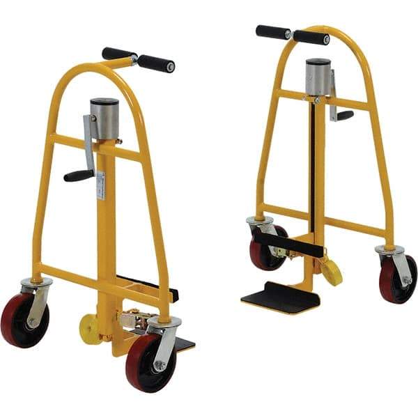 Vestil - 1,300 Lb Capacity 15" OAH Crate Mover - Steel, Polyurethane Wheels - Americas Industrial Supply