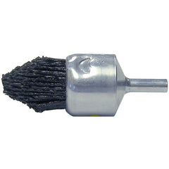 1″ Dia FME-Compliant Black Nylox Controlled Flare End Brush, .035/80CG Fill - Americas Industrial Supply