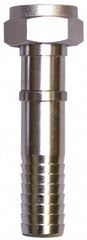 SuperKlean - FGHT x 3/4" Hose Barb, FGHT x Hose Barb Swivel - Stainless Steel - Americas Industrial Supply