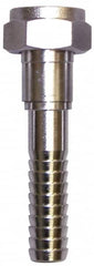 SuperKlean - FGHT x 5/8" Hose Barb, FGHT x Hose Barb Swivel - Stainless Steel - Americas Industrial Supply