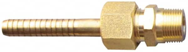 SuperKlean - NPT x 1/2" Hose Barb, 3 Piece Mixer Adapter - Brass - Americas Industrial Supply