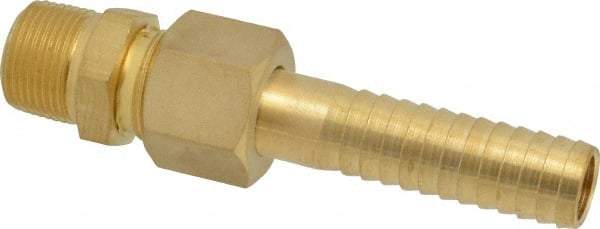 SuperKlean - NPT x 3/4" Hose Barb, 3 Piece Mixer Adapter - Brass - Americas Industrial Supply