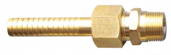 SuperKlean - NPT x 5/8" Hose Barb, 3 Piece Mixer Adapter - Brass - Americas Industrial Supply