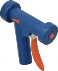 SuperKlean - Insulated, Aluminum Pistol Grip Spray Nozzle for 1/2" Pipe - Light Blue, 1/2 NPT - Americas Industrial Supply