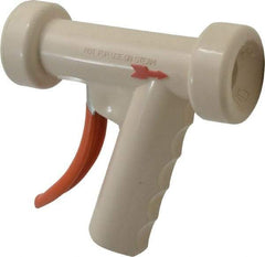 SuperKlean - Insulated, Aluminum Pistol Grip Spray Nozzle for 1/2" Pipe - White, 1/2 NPT - Americas Industrial Supply