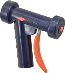 SuperKlean - Insulated, Brass Pistol Grip Spray Nozzle for 1/2" Pipe - Dark Blue, 1/2 NPT - Americas Industrial Supply
