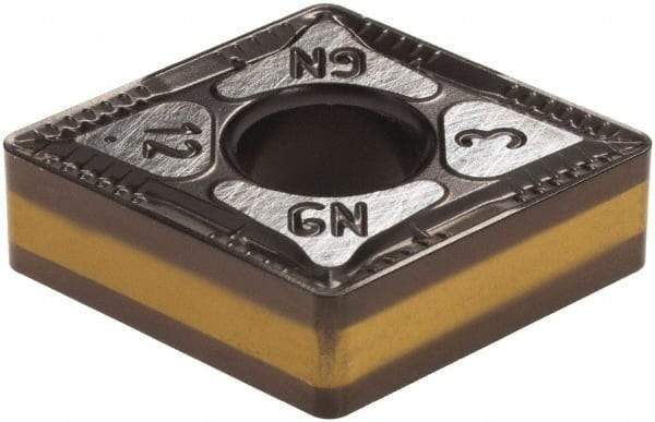 Iscar - CNMG643 GN Grade IC8250 Carbide Turning Insert - TiCN/Al2O3/TiN Finish, 80° Diamond, 3/4" Inscr Circle, 1/4" Thick, 3/64" Corner Radius - Americas Industrial Supply
