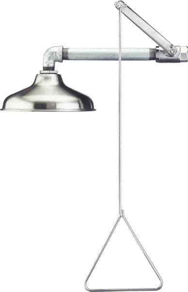 PRO-SAFE - Plumbed Drench Showers Mount: Horizontal Shower Head Material: Stainless Steel - Americas Industrial Supply