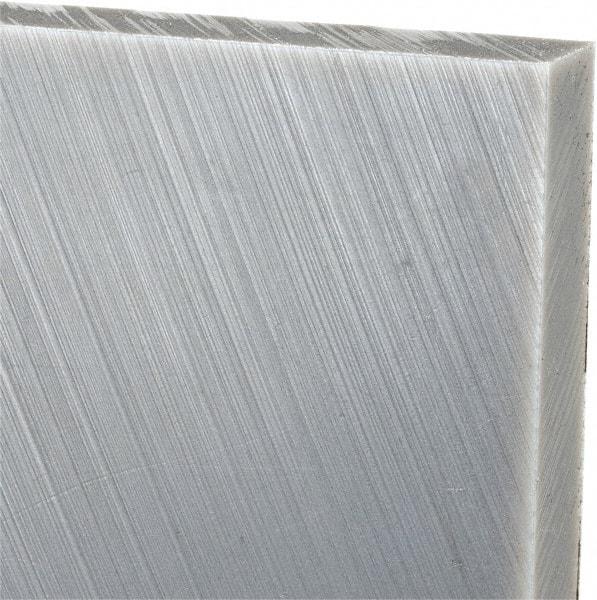 Made in USA - 1/2" Thick x 24" Wide x 3' Long, Polyethylene (UHMW) Sheet - Gray, Oil-Filled Grade - Americas Industrial Supply
