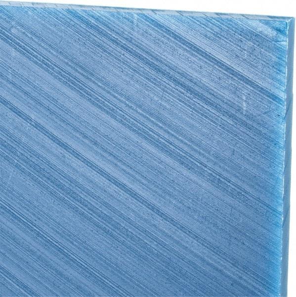 Made in USA - 1/4" Thick x 12" Wide x 3' Long, Polyethylene (UHMW) Sheet - Blue, Glass-Filled Grade - Americas Industrial Supply