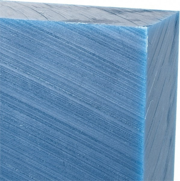 Made in USA - 4' x 24" x 1-1/2" Blue Polyethylene (UHMW) Sheet - Americas Industrial Supply