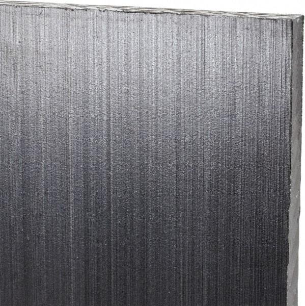 Made in USA - 1/4" Thick x 12" Wide x 2' Long, Polyethylene (UHMW) Sheet - Black, Antistatic Grade - Americas Industrial Supply