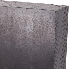 Made in USA - 1-1/2" Thick x 12" Wide x 2' Long, Polyethylene (UHMW) Sheet - Black, Antistatic Grade - Americas Industrial Supply