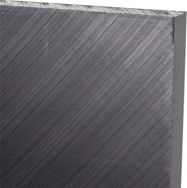 Made in USA - 3/8" Thick x 12" Wide x 3' Long, Polyethylene (UHMW) Sheet - Black, Antistatic Grade - Americas Industrial Supply