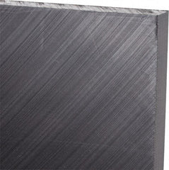 Made in USA - 3/8" Thick x 12" Wide x 3' Long, Polyethylene (UHMW) Sheet - Black, Antistatic Grade - Americas Industrial Supply