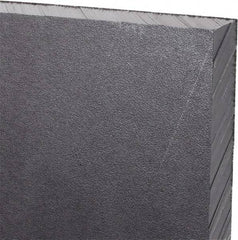 Made in USA - 1/2" Thick x 12" Wide x 3' Long, Polyethylene (UHMW) Sheet - Black, Antistatic Grade - Americas Industrial Supply